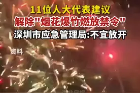 11位人大代表建议解除"烟花爆竹燃放禁令"，深圳市应急管理局:不宜放开。视频封面