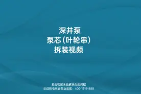 深井潜水泵，泵芯（叶轮串）拆装，跟着视频操作，你一定可以的