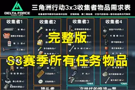 策划当人了啊？S3赛季任务所有上交物品最新版！ #三角洲行动视频封面