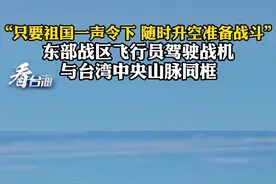 “只要祖国一声令下 随时升空准备战斗”东部战区飞行员驾驶战机与台湾中央山脉同框 #看台海视频封面