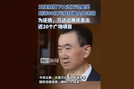 王健林旗下大连万达集团所持80亿元股权被全部冻结视频封面
