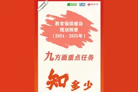 《教育强国建设规划纲要（2024—2035年）》出台！九方面重点任务都有啥？一起来看→  #教育强国建设规划纲要