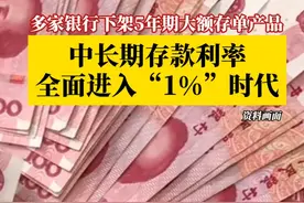 多家银行下架5年期大额存单产品，银行业暂停发行大额存单是降低负债成本、稳定净息差的需要。当前，中长期存款利率全面进入“1%”时代。