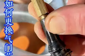 如何更换气门芯！ #技术分享 #实用小技巧 #小妙招大作用 #自行车 #汽车
