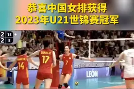 祝贺！#中国女排2023年U21世锦赛冠军视频封面