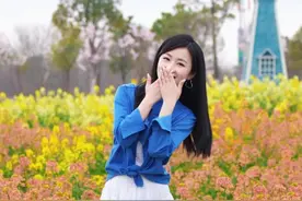 朋友圈点赞收割机！花海全身照姿势，拍出女神范儿！#花海拍照  #油菜花 #拍照姿势 #春日穿搭 #显高显瘦显腿长