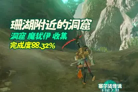 【塞尔达传说：王国之泪】珊湖附近的洞窟 海利亚湖呀哈哈收集