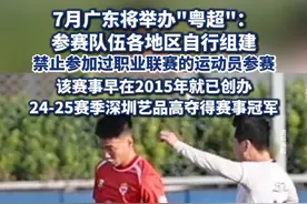 7月广东将举办"粤超"：参赛队伍各地区自行组建 （九派新闻）视频封面