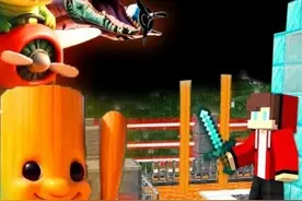 我的世界：杰杰和麦琪建造避难所对抗山海经的怪物！ #我的世界