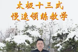 《太极十三式》慢速领练教学 棚、捋、挤、按、采、挒、肘、靠、前进、后退、左顾、右盼、中定#陈二虎太极 #太极拳 #传统文化 #内家拳