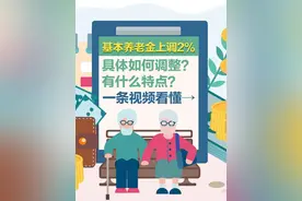 基本养老金上调2%，具体如何调整？有什么特点？一条视频看懂→ #养老金