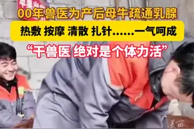 #00年兽医为产后母牛按摩 ，手法娴熟一气呵成！（记者 屠晨潇）视频封面