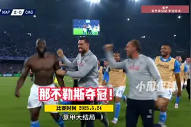 卢卡库、麦克托米奈破门，那不勒斯意甲夺冠。