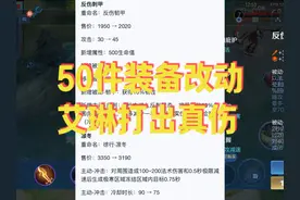 新赛季五十多件装备改动，艾琳吃到红利伤害成真伤！ #出装视频封面