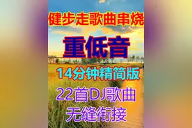 健步走歌曲串烧 14分钟精简版 健步走动感音乐 健步走