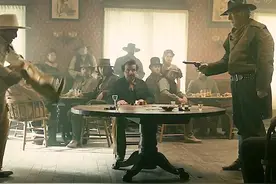 西部第一快枪手，一对六毫无压力，一秒解决六名壮汉 #电影