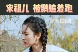 她逃，他追，她插翅难飞！#宋祖儿 #明星 #美女 #宋祖儿被鹅追 视频封面