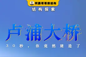只需30秒，你竟然建造了卢浦大桥 #涨知识 #科普 #卢浦大桥 #桥梁 #拱桥视频封面