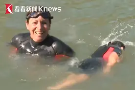 法国总统马克龙也曾承诺要在塞纳河游泳，但还没有兑现。