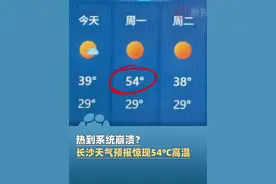某网页显示湖南长沙7月7日最高气温54℃，气象台工作人员：系第三方平台数据，请以官方出处为准！#大象主播说 @司凯视频封面