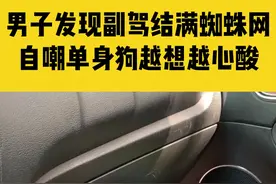 3月8日，江西南昌，男子发现副驾结满蜘蛛网，自嘲单身狗越想越心酸视频封面