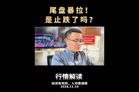 尾盘暴拉！是止跌的信号吗？ 市场接着怎么走？#财经 #热点 #机构 #炒家梁爷视频封面