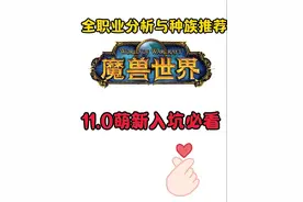 【魔兽世界】11.0全职业分析与种族推荐丨新手入坑必看 #魔兽世界视频封面