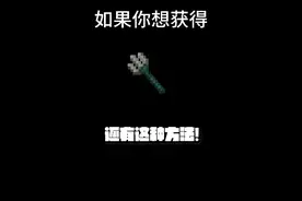 三叉戟居然可以这样获得！#我的世界