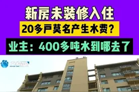 河南新郑，新房未装修入住，20多户莫名产生水费？业主：400多吨水到哪去了#河南dou知道