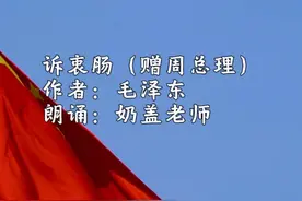 《诉衷肠（赠周总理）》朗诵 #国学文化 #诗词 #朗诵 #热点