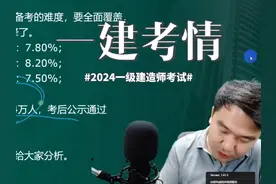 2024一级建造师考情分析 #一级建造师 #一建 #一建考试视频封面
