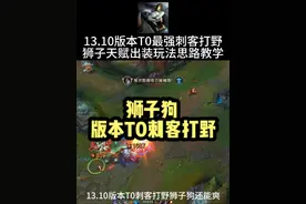 13.10狮子狗打野全面教学 版本T0刺客打野#狮子狗 #雷恩加尔 @DOU+小助手视频封面