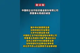 中国政企合作投资基金股份有限公司原董事长周成跃被查视频封面