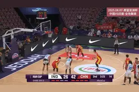 中国男篮100-69印度，全场集锦，王俊杰5中5砍13分，赵佳义17分视频封面