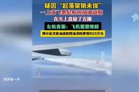 起因起落架销未拔一上海飞悉尼航班放油返航在天上徘徊了5圈。