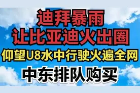 迪拜暴雨让比亚迪火出圈，仰望U8水中行驶火遍全网，中东排队购买