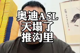 一汽奥迪A5L 天塌了 给自己推沟里了 #奔驰c260l #宝马3系 #买车