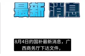 8月4日国补最新消息，广西国补5号恢复，但是只支持线下！