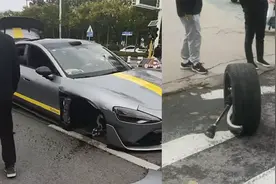 现场！小米Su7行驶中轮毂掉落，车轮羊角断裂？4S店：无质量问题