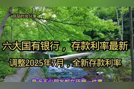 六大国有银行，存款利率最新调整2025年7月，全新存款利率 (1)视频封面