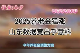 #养老金猛涨#？#山东数据竟出乎意料#视频封面
