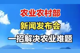 农业农村部新闻发布会：一招解决农业难题！