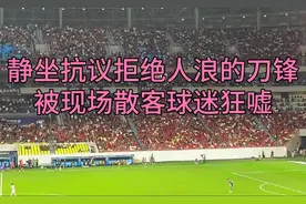 示威静坐的刀锋拒绝人浪被全场散客球迷狂嘘 #成都蓉城# 上海海港