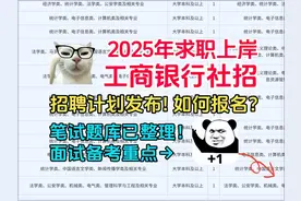 工商银行河南分行25社招！笔面试考情一览视频封面