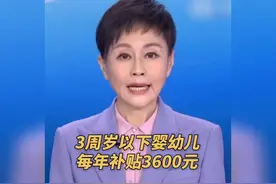 国家育儿补贴方案公布：从2025年1月1日起，3周岁以下婴幼儿领？
