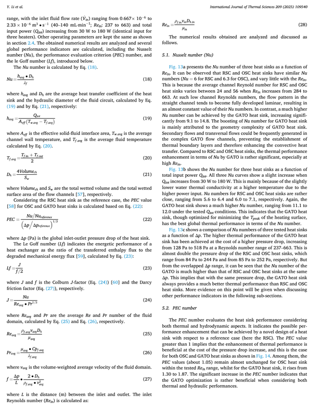 法国南特大学 | 多热源非均匀受热面液体冷却优化散热器设计的数值和实验研究
