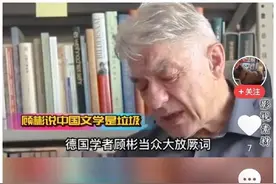 旁观者清：德国汉学家顾彬评价莫言、余华“不入流”“庸俗”图片