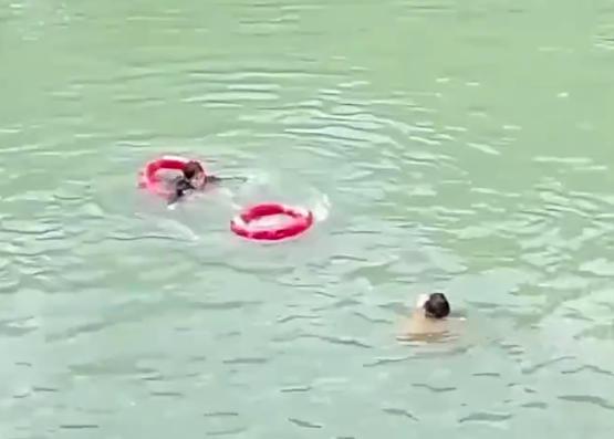 姑娘跳河救了人才哭着说好怕
