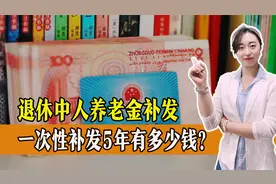 退休中人养老金补发，一次性补发5年有多少钱？还有哪些待遇？