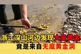 浙江深山发现大量黄金，村民捡都捡不完，竟是来自无底黄金洞视频封面